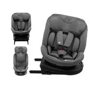 Kinderkraft XPEDITION 3 I-Size 40-150 cm, Silla coche bebé, para niños, Asiento giratorio 360º, Isofix base, Ajuste de la reclinación del respaldo, Protección lateral, Grupo 0+/1/2/3, 0-36 kg, Gris