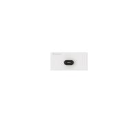 KINDERMANN Konnect Design Click - Modulares Faceplate-Snap-In - USB Typ C - weiß, RAL 9010 Marca