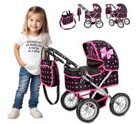 Kinderplay Carrito Bebe Juguetes, Cochecito para Muñecas, Cochecito de Muñecas, Gondola