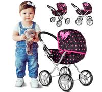Kinderplay Carrito Bebe Juguetes, Cochecito para Muñecas - Cochecito de Muñecas, Gondola, KP0260R