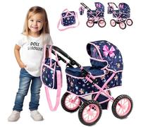 Kinderplay Carrito Bebe Juguetes, Cochecito para Muñecas - Cochecito de Muñecas, Gondola, KP0262T