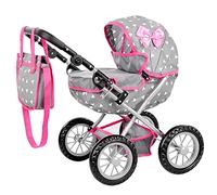 Kinderplay Cochecito de muñeca Profundo con Bolsa y Arco KP0262S