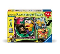 Kinderpuzzle 3x49 Teile - Minions 3 3x49p