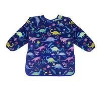 Kinderschort, leeftijd 3-8 Schort voor kinderen Waterdichte kinderschorten Lange mouw kinderschilderschort Kinderschorten voor schilderen met zak voor schilderen, koken, knutselen (donkerblauw)