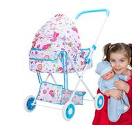 Kinderwagen Für Puppen - Hochstuhl Kinderwagen Für Puppenmädchen,Realistischer Puppenwagen 14.96x14.96x26,77 Zoll Zu Acción de Gracias, Geburtstag & Ostern