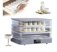 Kindevieft Caja de fermentación de Pan, máquina eléctrica para fermentar Masa, con Control de Temperatura, Tiempo y Humedad Ajustables para una fermentación Uniforme, Ideal para Uso doméstico