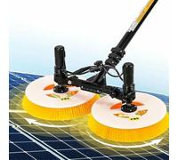 Kindevieft Limpiador eléctrico de Paneles solares fotovoltaicos, Herramienta para Limpiar Paneles solares y fotovoltaicos, Utilizado para Limpiar techos. Lithium Battery-7.5m/24ft