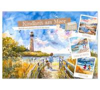 Kindheit am Meer - Barfuß und glücklich durch den Sand (Wandkalender 2026 DIN A4 quer), CALVENDO Monatskalender: Ein liebevoll gestalteter ... Sonne, Freiheit und barfüßiger Abenteuer.