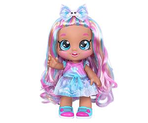 Kindi Kids Pearlina Summer Ice Cream Scented Big Sister Official 10 Inch Toddler Doll with Bobble Head, Big Glitter Eyes, Changeable Clothes and Removable Shoes