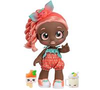 Kindi Kids Summer Peaches - Muñeca Infantil de 10 Pulgadas y 2 Accesorios Shopkin