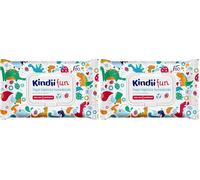 Kindii Fun Papel Higiénico Enjuagable Humedecido para Niños - (60 Piezas) Papel Higiénico - Combinación de papel húmedo y toallita, refresca zona íntima, manzanilla, aloe vera - 60 Piezas