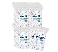 Kindii Pure Baby Pads - (20x60 Piezas) Gasas Bebé - 100% Algodón, limpieza facial, cambio de pañal - Ultra suaves, no se deshilachan - 1,200 Piezas