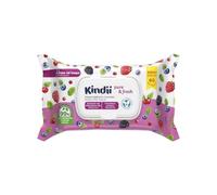 Kindii Pure&Fresh Papel higiénico húmedo niños, frutos del bosque, 60 uds | toallitas WC con arándano y bisabolol, hipoalergénicas, testadas dermatológicamente, pH neutro, desechables