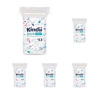 Kindii Pure - Gasas Bebé (1x60 Piezas) - 100% Algodón, limpieza facial, cambios de pañal - Delicadas para pieles sensibles, no se deshilachan - 60 Piezas (Paquete de 5)