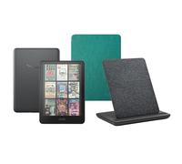 Kindle Colorsoft Signature Edition (32 GB) Con funda trasparente jade y base de carga inalámbrica