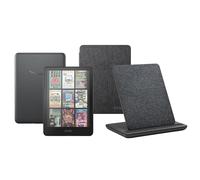 Kindle Colorsoft Signature Edition (32 GB) Con funda trasparente negra y base de carga inalámbrica