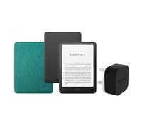 Kindle Paperwhite (2024 Release) 16 GB Sin publicidad Con funda trasparente jade y adaptador de 9 W