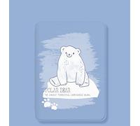 Kindle Paperwhite e-reader Carcasa de 6 pulgadas, funda protectora de cuero PU avanzada, utilizada para la activación automática de la generación Paperwhite 7/6/5, kindle 958, oso polar azul lind