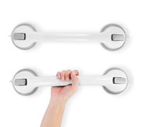 KINDLUME 2 Piezas Agarraderas Baño para Mayores, Asidero Ducha, Asidero Baño con Ventosa, Agarraderas de Seguridad Extra Largas y Antideslizantes para Ancianos, para Asistencia Estable en la Ducha