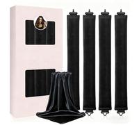 KINDLUME 4 Piezas Heatless Curls, Rizos Sin Calor, Rizador Pelo Sin Calor para Pelo Medio Largo, Suave Set Sin Calor con Pañuelo de Seda para Ondas Naturales, para Estilo Nocturno, Uso Diario