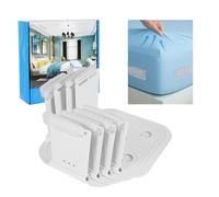 KINDLUME 4 Piezas Sujeta Sábanas Bajeras, Sujetador de Sábanas, Soporte Sábanas Bajeras, Clips Transparentes Invisibles, para Todos Los Colchones, Sábanas Ajustadas Perfectamente