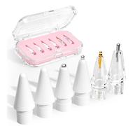 KINDLUME 6 Piezas Puntas de Recambio, Puntas de Metal Resistentes con Caja de Almacenamiento, para Dibujo y Escritura, Accesorios Lápiz Óptico para Lápices Compatibles con Bolígrafo Capacitivo