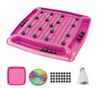 KINDLUME Ajedrez Magnético, Juego de Mesa Magnético, Juego de Imanes, Juegos Magneticos de Viaje, con 20 Imanes y Ranuras Curvas, para Diversión Familiar, Viajes y Desarrollo De Lógica