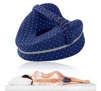 KINDLUME Cojin para Dormir Entre Las Piernas, Almohada para Piernas, Almohada Ortopédica De Espuma Viscoelástica Forma Corazón para Alineación De Cadera y Columna, para Ciática, Dolor De Espalda