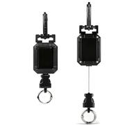 KINDLUME Llavero Retráctil 2 Unidades, Soporte de Micrófono Extensible Con Apertura Rápida para Desmontaje Fácil, Solución Portátil, para Camioneros Taxi y Comunicación Profesional En Vehículo