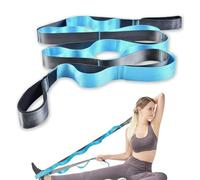 KINDLUME Yoga Accesorios, Bandas Elasticas Pilates Con 10 Bucles, Banda De Estiramiento para Yoga y Pilates, Ejercicio En Casa, Fitness, Banda Elastica Pilates, Resistance Bands