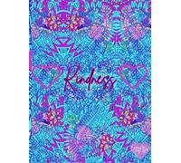 Kindness, Blue Intricate, 200 Unlined, Floral Detailed Page, 8x11, Hardcover Journal, Art Pad, Sketchbook, Drawing Book: Made With Hand-Drawn And ... By: Artist Mary Elisabeth Linder @ MaryEMade