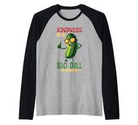 Kindness Is A Big Dill To Everyone Pun Motivation Camiseta Manga Raglan
