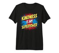 Kindness is My Superpower Anti Bullying Be Kind Comic Kids Camiseta Premium