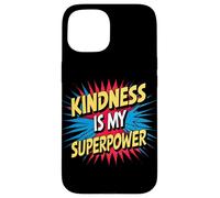 Kindness is My Superpower Anti Bullying Be Kind Comic Kids Carcasa para iPhone 15