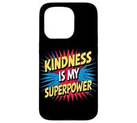 Kindness is My Superpower Anti Bullying Be Kind Comic Kids Carcasa para iPhone 15 Pro