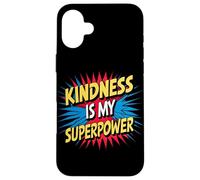 Kindness is My Superpower Anti Bullying Be Kind Comic Kids Carcasa para iPhone 16 Plus
