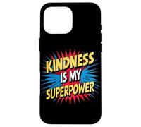 Kindness is My Superpower Anti Bullying Be Kind Comic Kids Carcasa para iPhone 16 Pro MAX