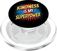 Kindness is My Superpower Anti Bullying Be Kind Comic Kids PopSockets PopGrip para MagSafe