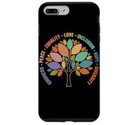 Kindness Peace Equality Love Inclusion Hope Diversity Retro Carcasa para iPhone 7 Plus/8 Plus