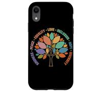 Kindness Peace Equality Love Inclusion Hope Diversity Retro Carcasa para iPhone XR