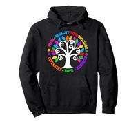 Kindness Peace Equality Love Inclusion Hope Diversity Retro Sudadera con Capucha