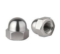 KINDOYO 10 Piezas Tuercas de Sombrerete Hexagonales M8 - Tuercas Ciegas de Acero Inoxidable Tuerca de Cúpula para Tornillos de Bicicleta Pernos y Varillas Roscadas