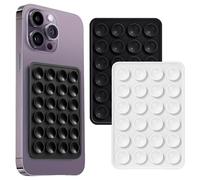 KINDOYO 2 Piezas Ventosa de Silicona para Todos los Modelos de Teléfonos Móviles, Adecuado para Soportes de Teléfonos Móviles Antideslizantes para Selfies y Videos(Blanco y Negro)