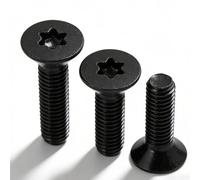 KINDOYO 20 Piezas Tornillos Torx de Cabeza Avellanada M5 x 20mm - Tornillo de Mecánico de Acero Inoxidable A2 V2A Rosca Completa Tornillos para Metales, Maquinaria y Muebles