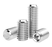 KINDOYO M6 x (8-40mm) Tornillos con Hexágono Interior - Tornillos Sin Cabeza Tornillo Roscados para Máquinas Pernos de Metal Acero Inoxidable 20 Piezas