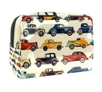Kinds of Cars - Neceser para mujer, neceser de viaje, de PVC, organizador de maquillaje con cremallera, multicolor, 18.5x7.5x13cm/7.3x3x5.1in, Neceser
