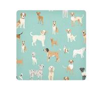 Kinds of Dogs - Paño autoadhesivo mágico para cámara de lentes, protector de lentes, bolsa de maquillaje, 13.8 x 13.8 pulgadas, multicolor, 17.7x17.7in, moderno