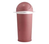 Kindsgut Cubo para pañales de 35 L con Doble Tapa, Rosa Antiguo | Diseño de ballena, doble tapa antiolores, apertura con una mano, cortador seguro y recambio tubular incluido