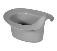 Kindsgut Orinal anatómico para bebés, Gris Oscuro | Forma anatómica, protector contra salpicaduras, borde ancho y base plana; apto para bebés y niños de ambos sexos