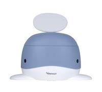 Kindsgut - Orinal para bebés, diseño de ballena infantil y colores sutiles, entrenamiento para ir al baño, azul grisáceo pálido